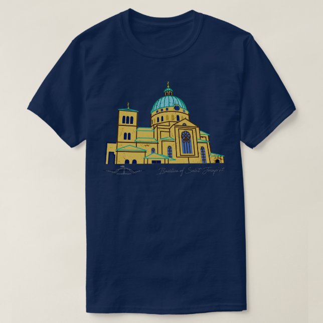 Camiseta Basílica de San Josaphat Milwaukee WI TShirt (Diseño del anverso)