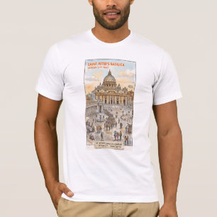 Camiseta Basílica Sacra de San Pedro Cúpula Vaticano Roma R
