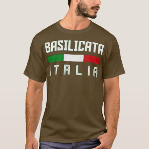 Camiseta Basilicata Italia Diseño tipográfico