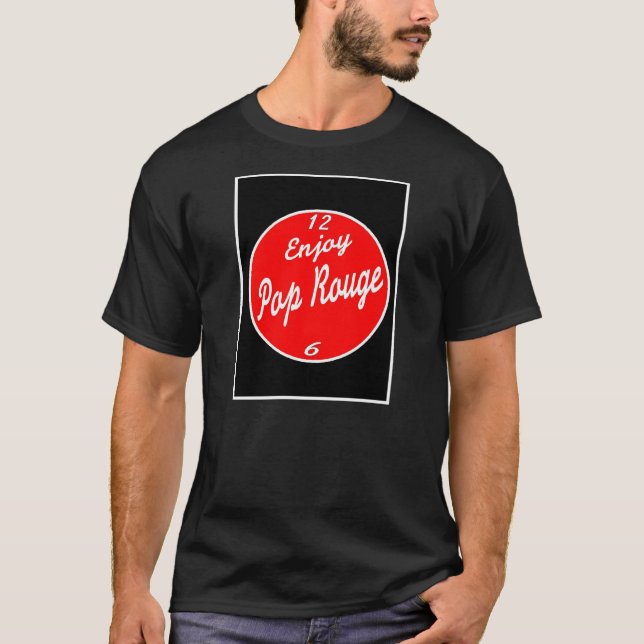 Camiseta Basin St Soda Co Disfruta Del Pop Rouge (Anverso)