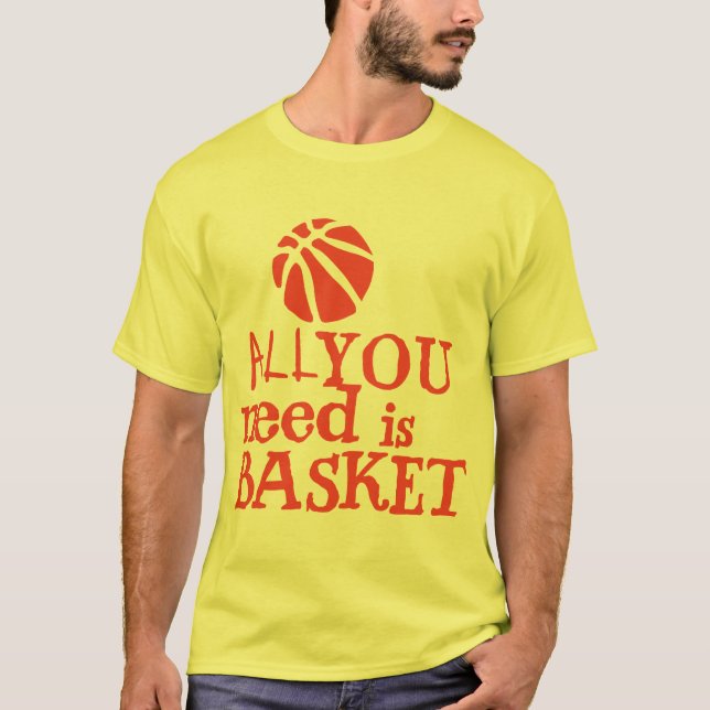 Camiseta basket all you need citation ballon sport (Anverso)