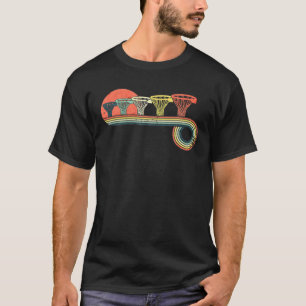 Camiseta Basket Basket Net Retro Vintage Arcoiris Retro