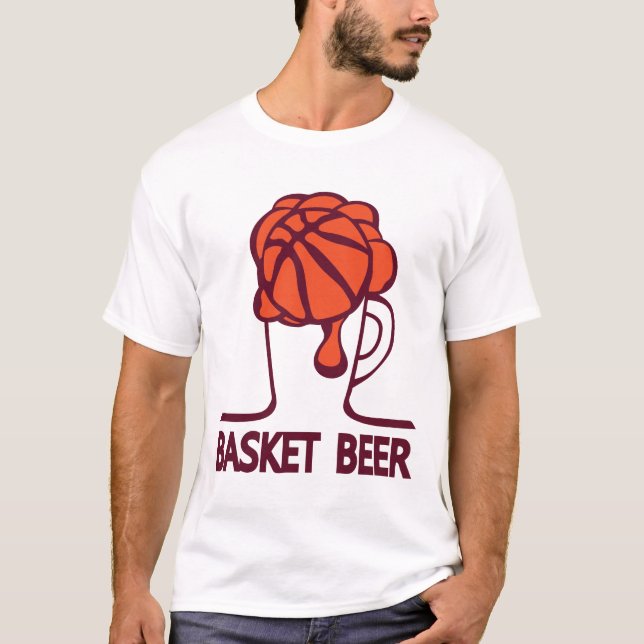 Camiseta basket beer verre humour sport 1 (Anverso)