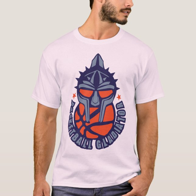 Camiseta basket casque gladiateur gladiator basketball logo (Anverso)