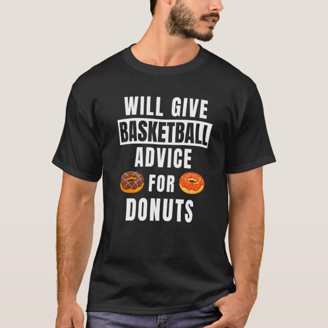 Camiseta Basketball Advice For Donuts Coaching  Basketball  (Anverso)