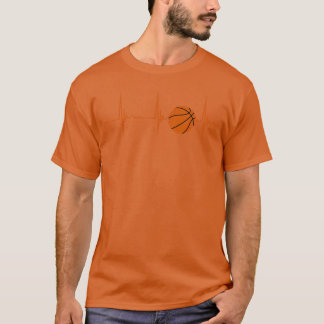 Camiseta Basketball Ball Sport Heartbeat ECG Pulse Bball Pl