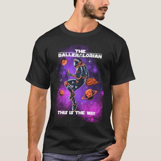 Camiseta Basketball Balleralorian Astranaut Graphics (Anverso)