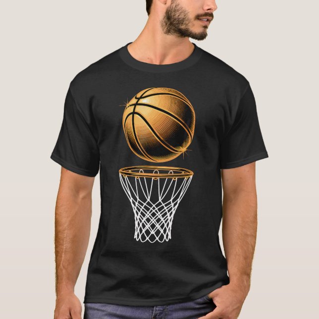 Camiseta Basketball Basket  Ball Basketball Player Fan Dad  (Anverso)