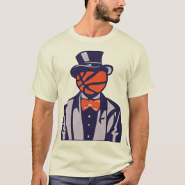 Camiseta basketball chapeau melon costume noeud papillon 