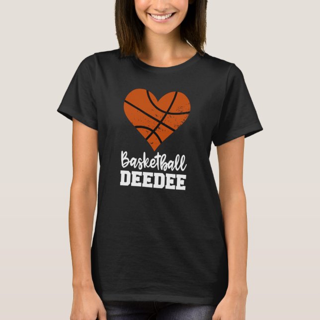Camiseta Basketball Deedee Basketball Heart Grandma Dee Dee (Anverso)