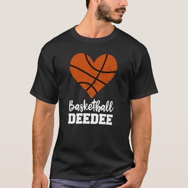 Camiseta Basketball Deedee Basketball Heart Grandma Dee Dee (Anverso)