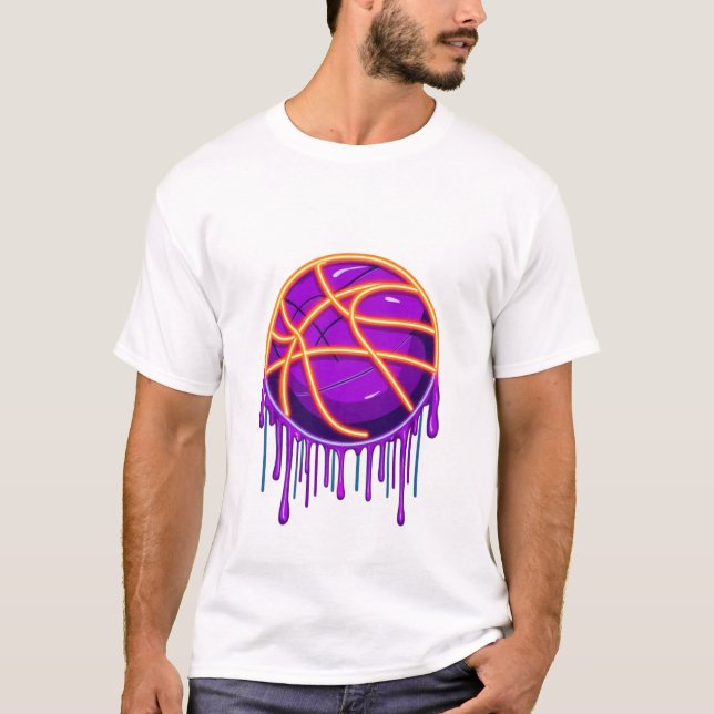 Camiseta Basketball Drip Neon Basketball Graphics  (Anverso)