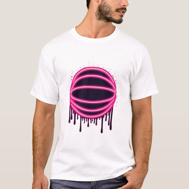 Camiseta Basketball Drip Neon Basketball Graphics  (Anverso)