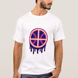 Camiseta Basketball Drip Neon Basketball Graphics