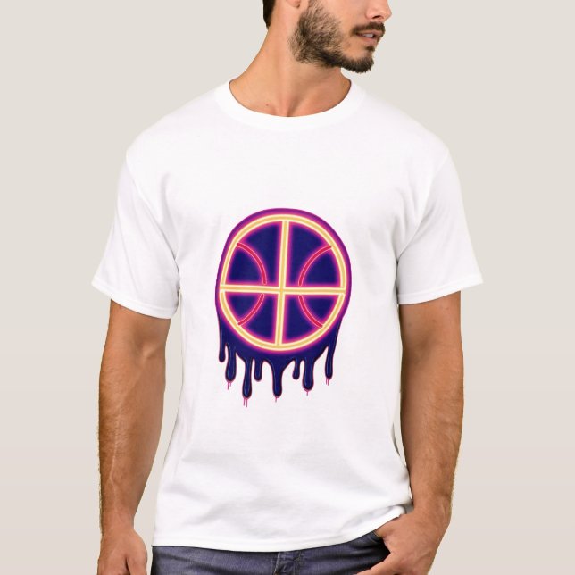 Camiseta Basketball Drip Neon Basketball Graphics  (Anverso)