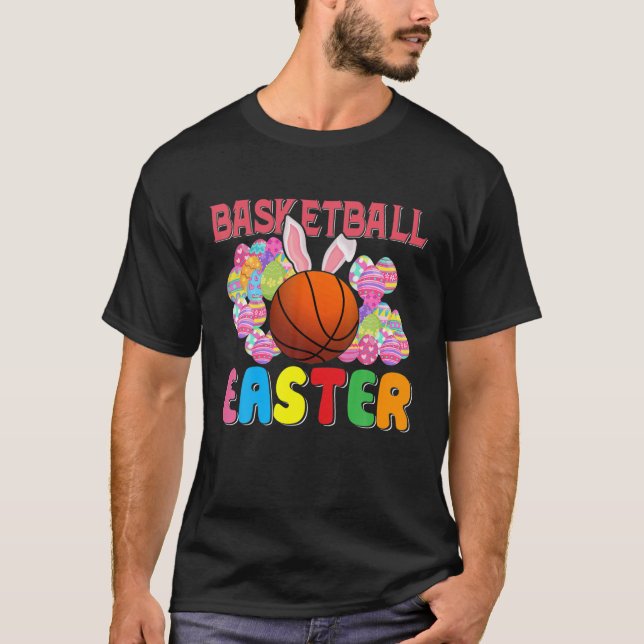 Camiseta Basketball Easter Happy Easter Day Funny Basketbal (Anverso)
