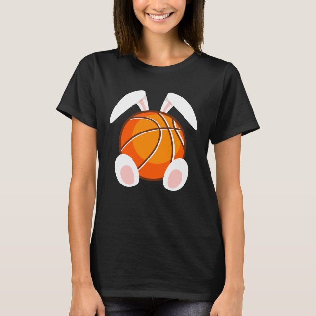 Camiseta Basketball fans Easter Bunny Happy Easter Basketba (Anverso)