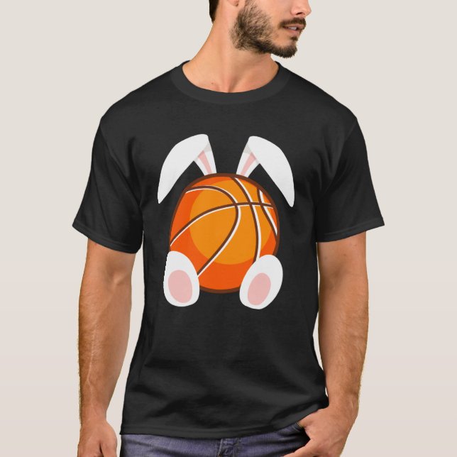 Camiseta Basketball fans Easter Bunny Happy Easter Basketba (Anverso)