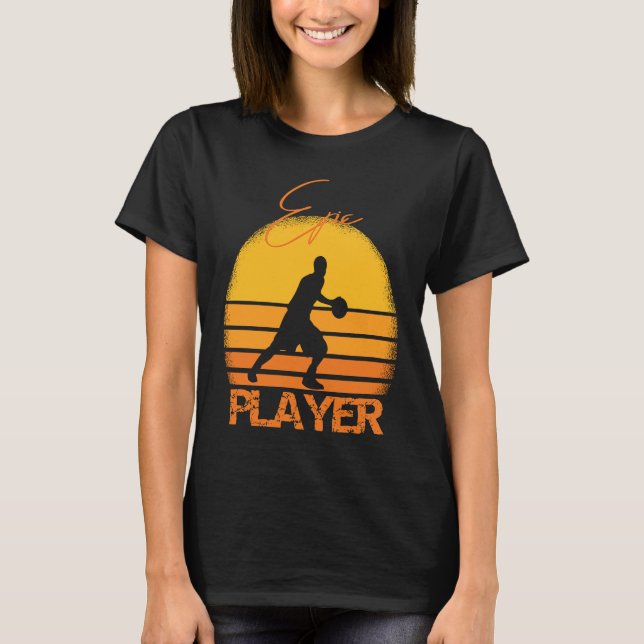 Camiseta Basketball fans motif epic player saying retro (Anverso)