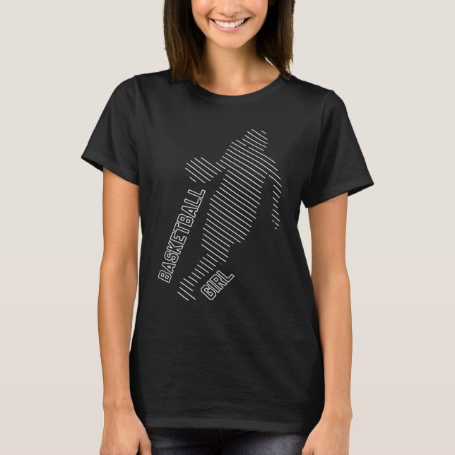 Camiseta Basketball Girl Sign Basketballer Girls Who Love T (Anverso)