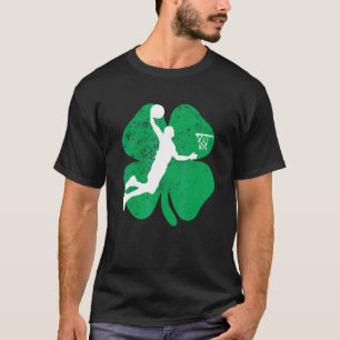 Camiseta Basketball Hat Shamrock Irish St Patrick's Day 1