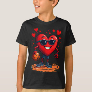 Camiseta Basketball Heart - Diseño De Amor Y Buops Para