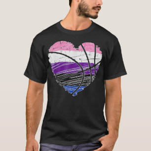 Camiseta BasketBall Heart Genderflude Orgullo Guay Sport LG