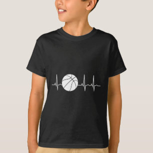Camiseta Basketball Heartbeat Ekg entrenador de baloncesto