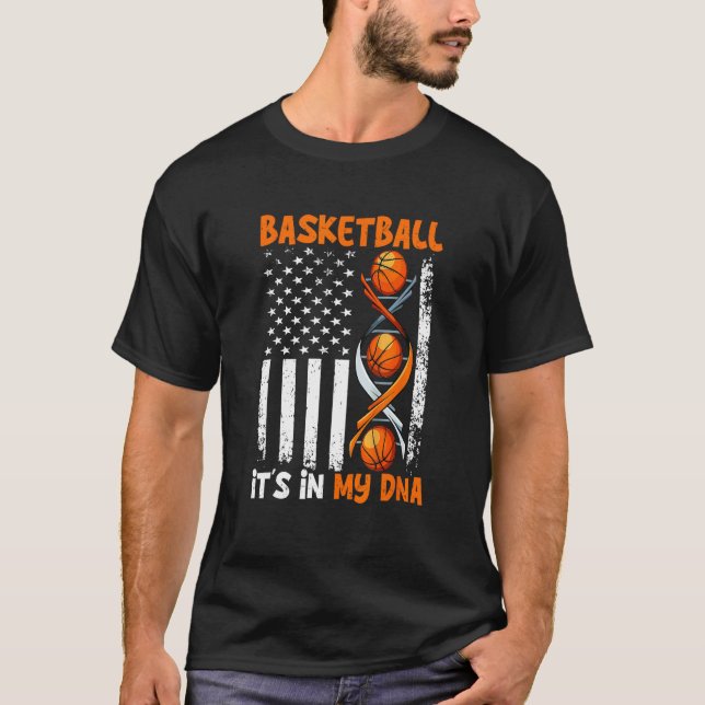 Camiseta Basketball It's In-My DNA Funny Player Coach Team  (Anverso)