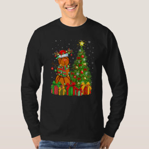 Camiseta Basketball Lighting Xmas Tree Snowman Basketball C