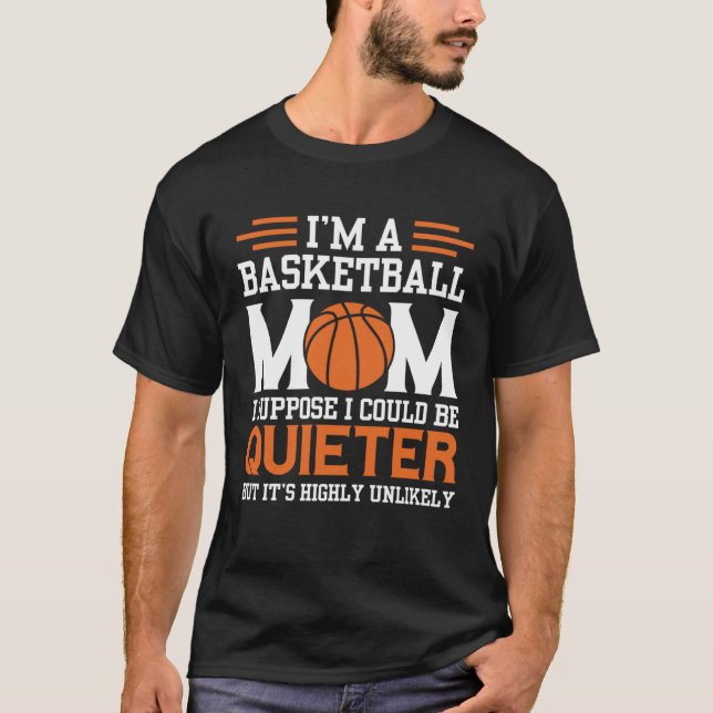 Camiseta Basketball Mom Mothers Day Motherhood Basketball   (Anverso)