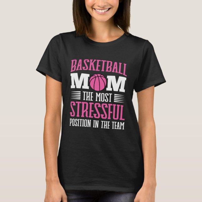 Camiseta Basketball Mom Mothers Day Motherhood Best Mom Eve (Anverso)