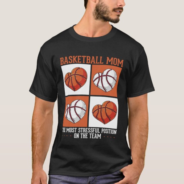 Camiseta Basketball Mom Mothers Day Motherhood Best Mom Eve (Anverso)