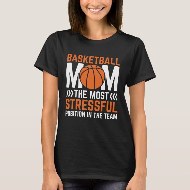 Camiseta Basketball Mom Mothers Day Motherhood Best Mom Eve (Anverso)