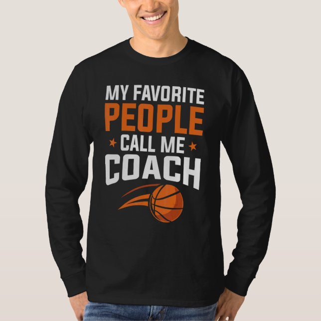 Camiseta Basketball My Favorite People Call Coach (Anverso)