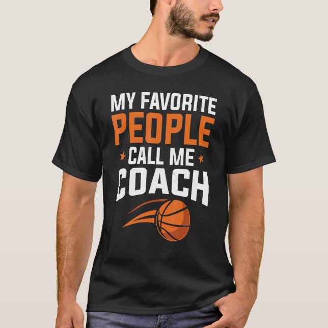 Camiseta Basketball My Favorite People Call Coach (Anverso)