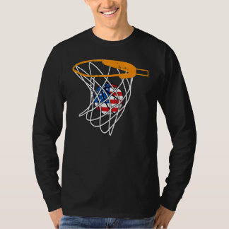 Camiseta Basketball Net 4th Of July Retro Sports Player Ath