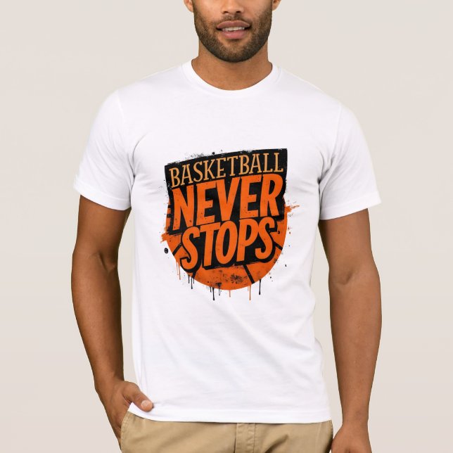 Camiseta Basketball Never Stop Tee (Anverso)
