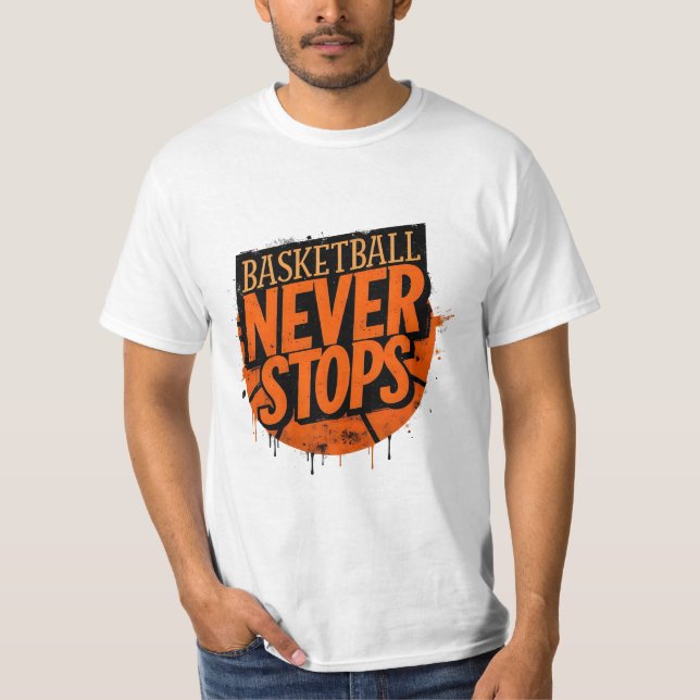 Camiseta Basketball Never Stop Tee (Anverso)