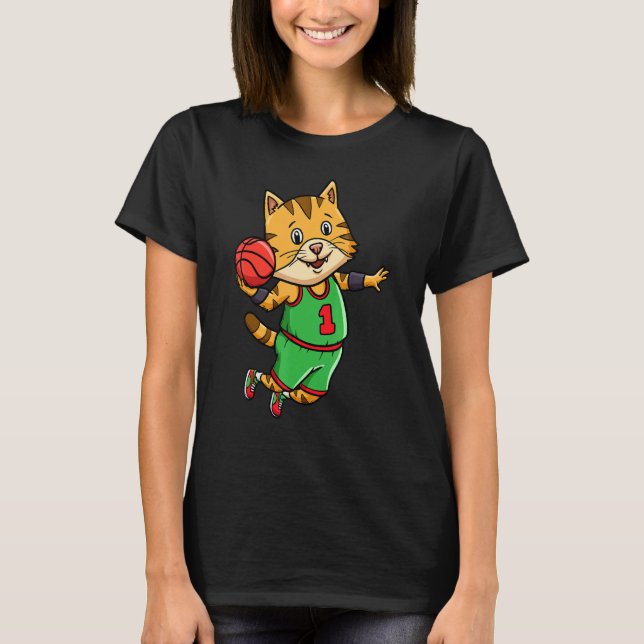 Camiseta Basketball Player Coach Bball Hoop Cat Owner (Anverso)