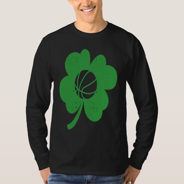 Camiseta Basketball Player Coach Shamrock St Patricks Day I (Anverso)