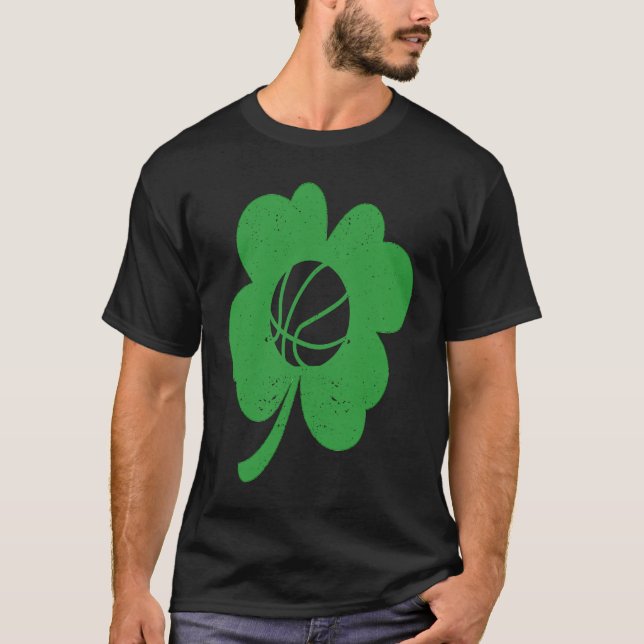 Camiseta Basketball Player Coach Shamrock St Patricks Day I (Anverso)