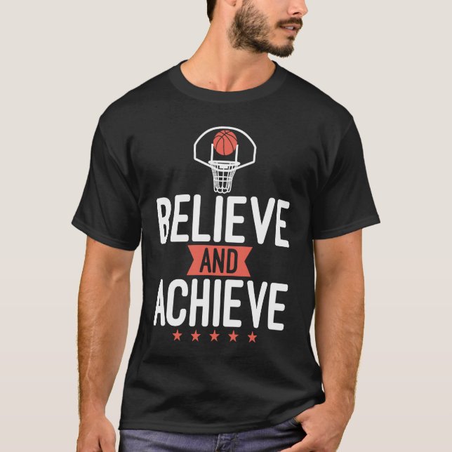 Camiseta Basketball Player Hoops Motivation Quote Team Cour (Anverso)
