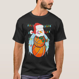 Camiseta Basketball player snowman basketball player 2