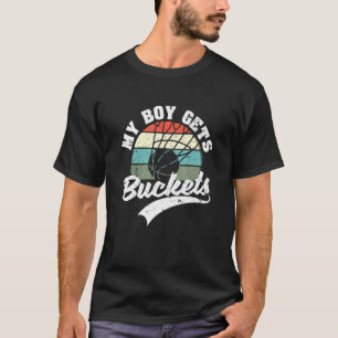 Camiseta Basketball Player Team Fan Bball Mom Dad My Boy Ge