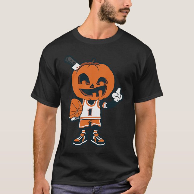 Camiseta Basketball Pumpkin Player (Anverso)