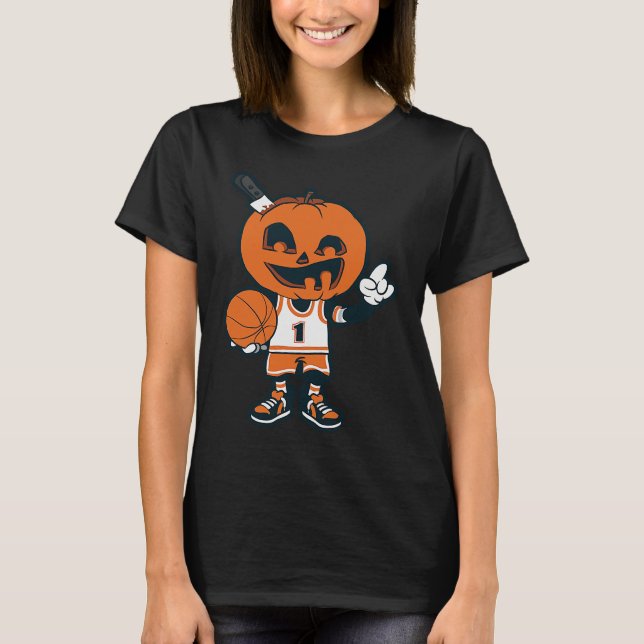 Camiseta Basketball Pumpkin Player (Anverso)
