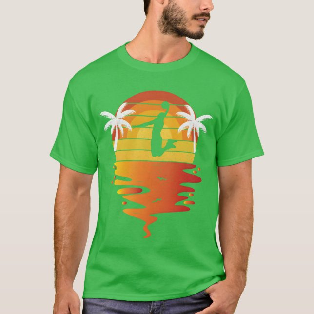 Camiseta Basketball retro sunset 70s vintage Basketballee f (Anverso)