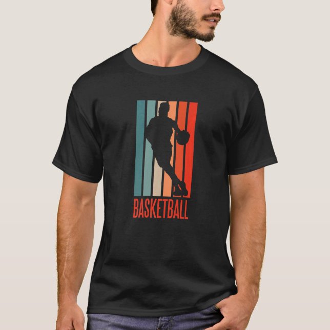 Camiseta Basketball retro vintage basketball player  2 (Anverso)