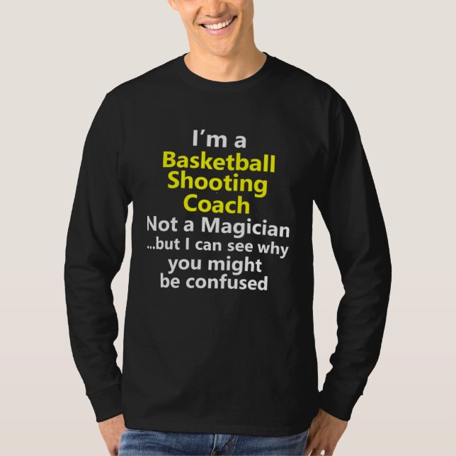 Camiseta Basketball Shooting Coach Trainer Jump Shot Shoote (Anverso)